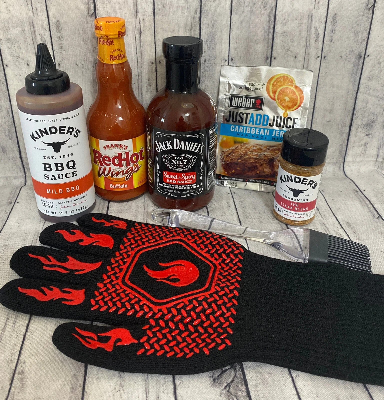 BBQ GRILLING GIFT BOX, BBQ SAUCE KIT, BBQ GRILL GIFT BASKET, GIFTS FOR MEN