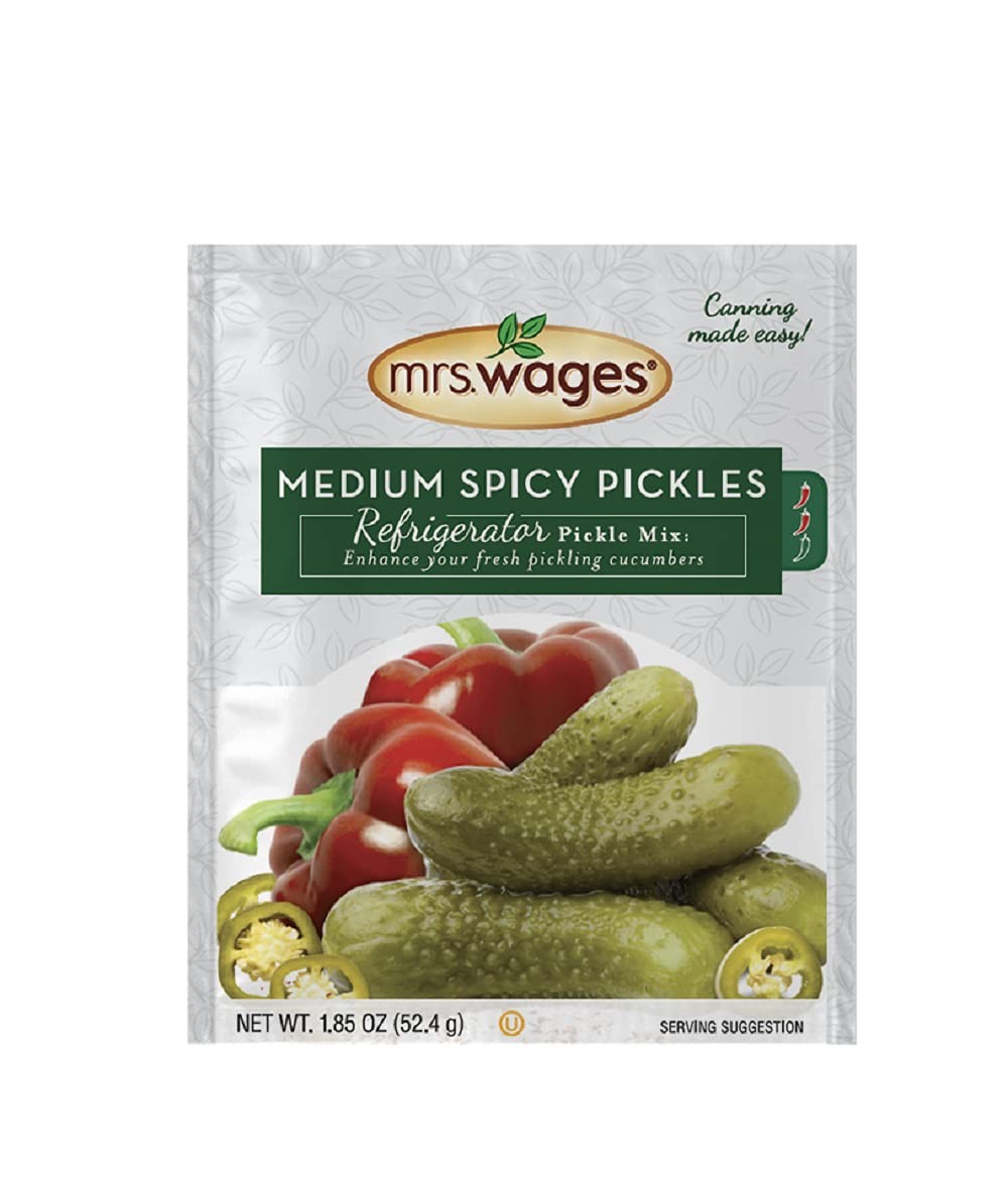 Medium Spicy Pickles Refrigerator Pickle Mix | Quick and Easy | Simple-To-Use…