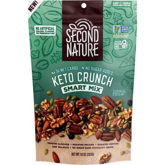 Second Nature Keto Crunch Smart Snack Mix, 10 oz EXP 9/19/2026