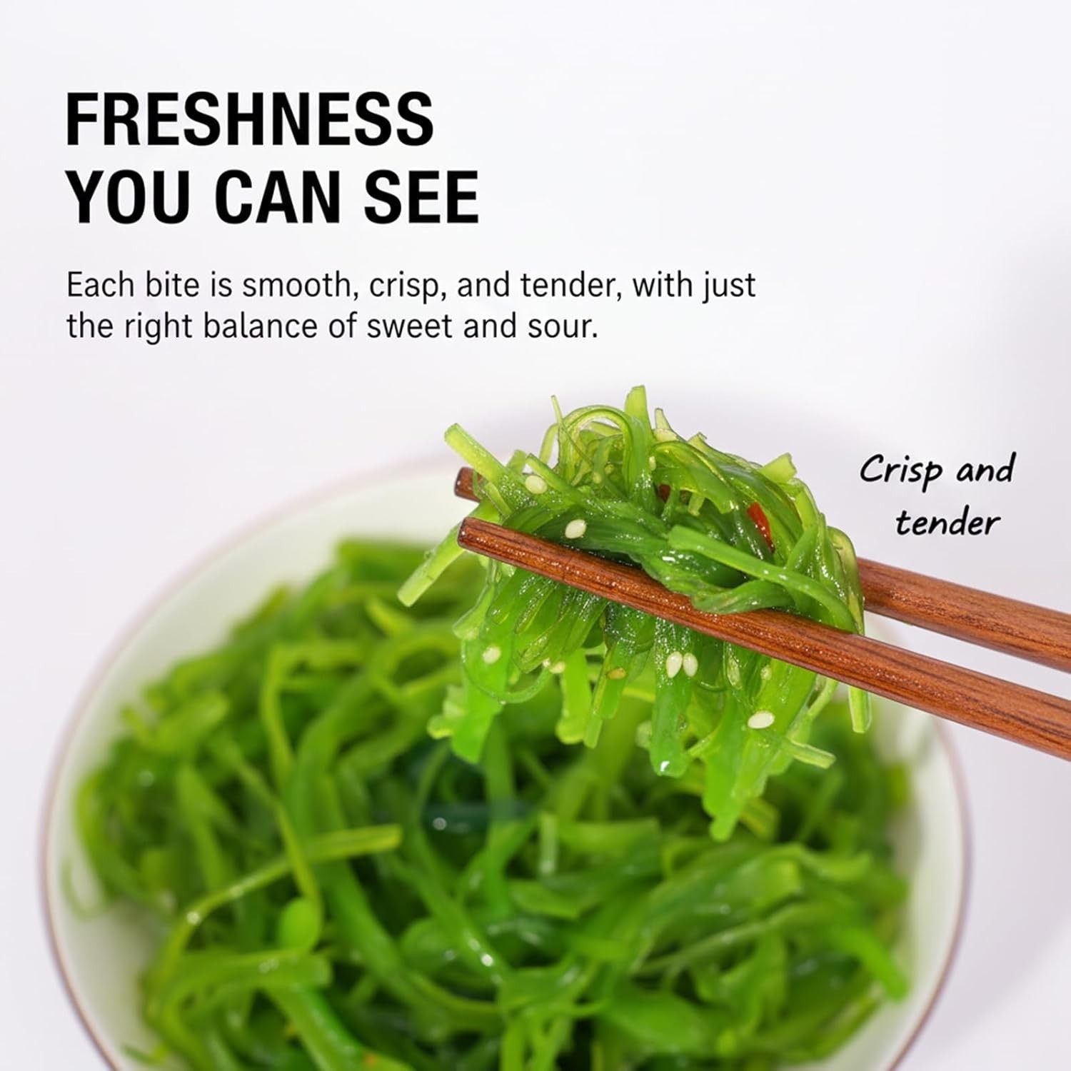 Delicious Wakame Seaweed Salad – 12.35oz, Perfect for Asian Cuisine Delights
