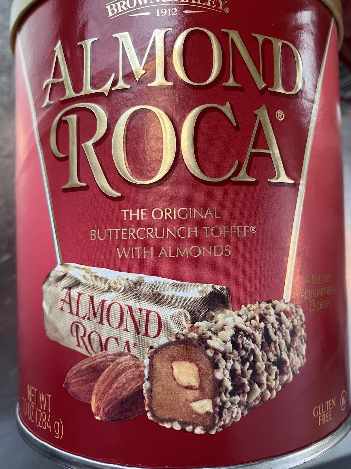 6 Pack Brown & Haley Almond Roca ~ The Original Buttercrunch Toffee w/Almonds GF