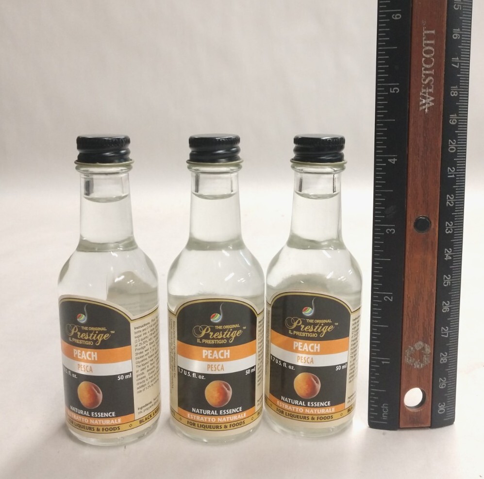 Lot Of 3 – Liquorquik – Prestige Peach Essence – 1.7 oz – Best By June ’24