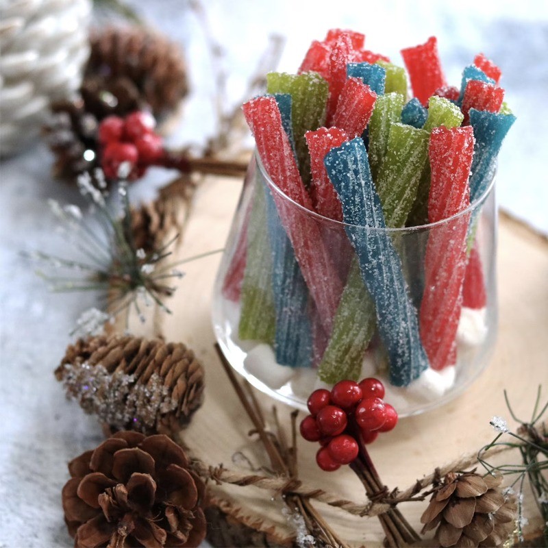 Sour Punch Twists, Assorted Flavors Chewy Candy, 210 Pieces, 2.59 lb Jar