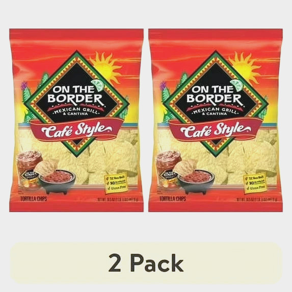 (2 pack) Cafe Style Tortilla Chips, Gluten-Free, 16.5 oz Bag-free shipping