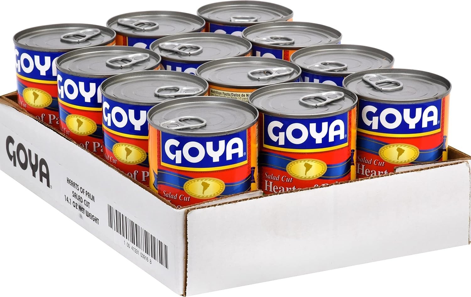 Goya Foods Salad Cut Hearts of Palm Palmitos, 14Ounce Pack of 12