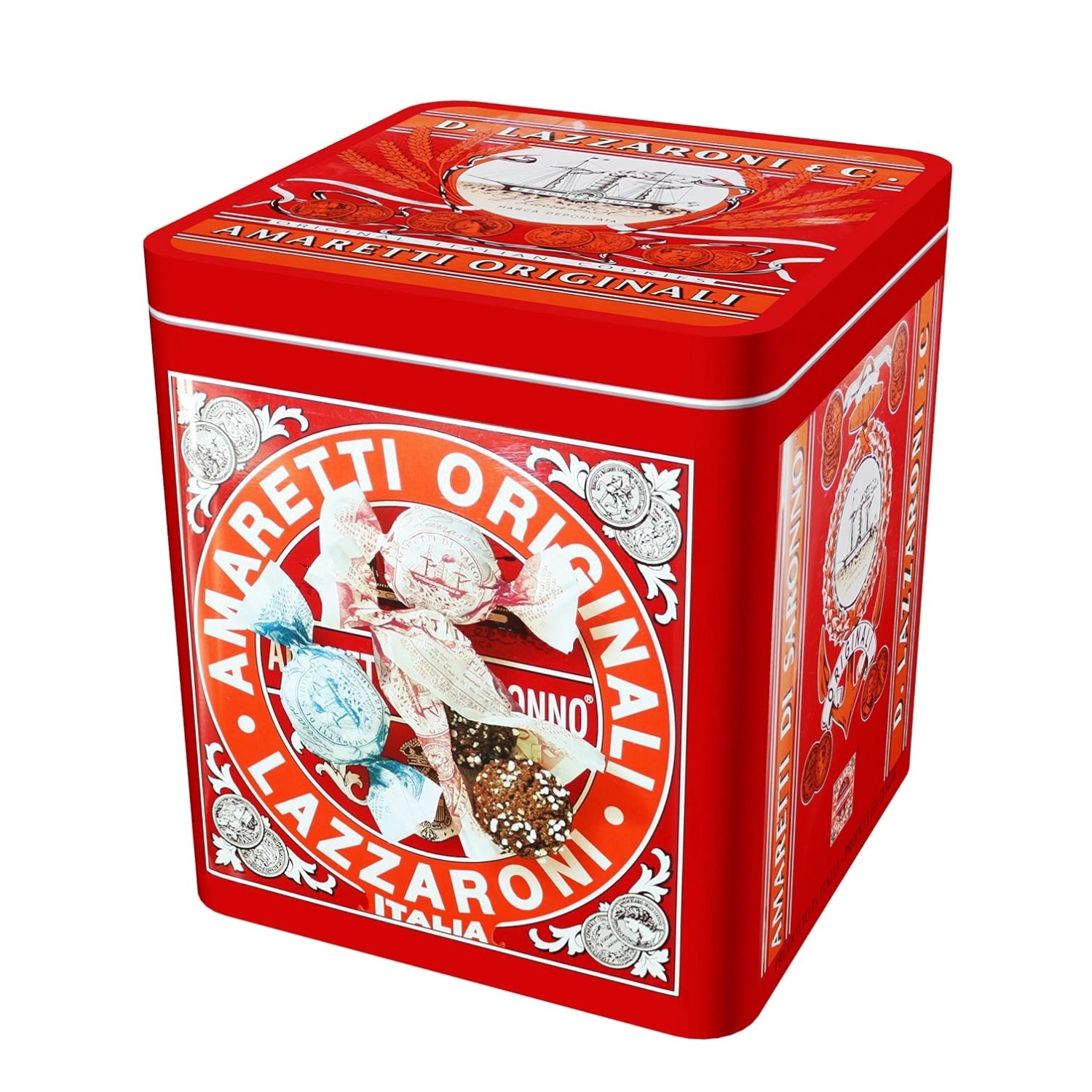 Gourmet 6-Ounce Amaretti Tin – Elegant Italian Treat with Delicate Almond Flavor