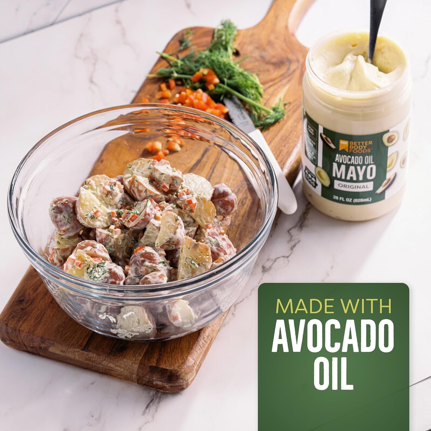 Avocado Oil Mayonnaise, Non-GMO Mayo Spread Made with Cage-Free Eggs, Paleo (…