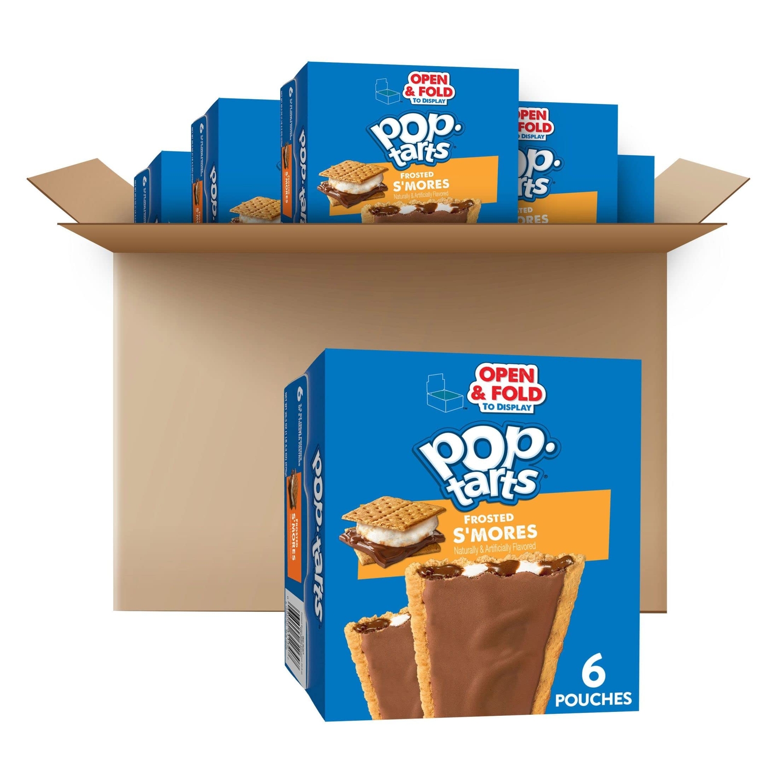 Pop-Tarts Toaster Pastries, Breakfast Foods, Kids Snacks, Frosted S’mores (72