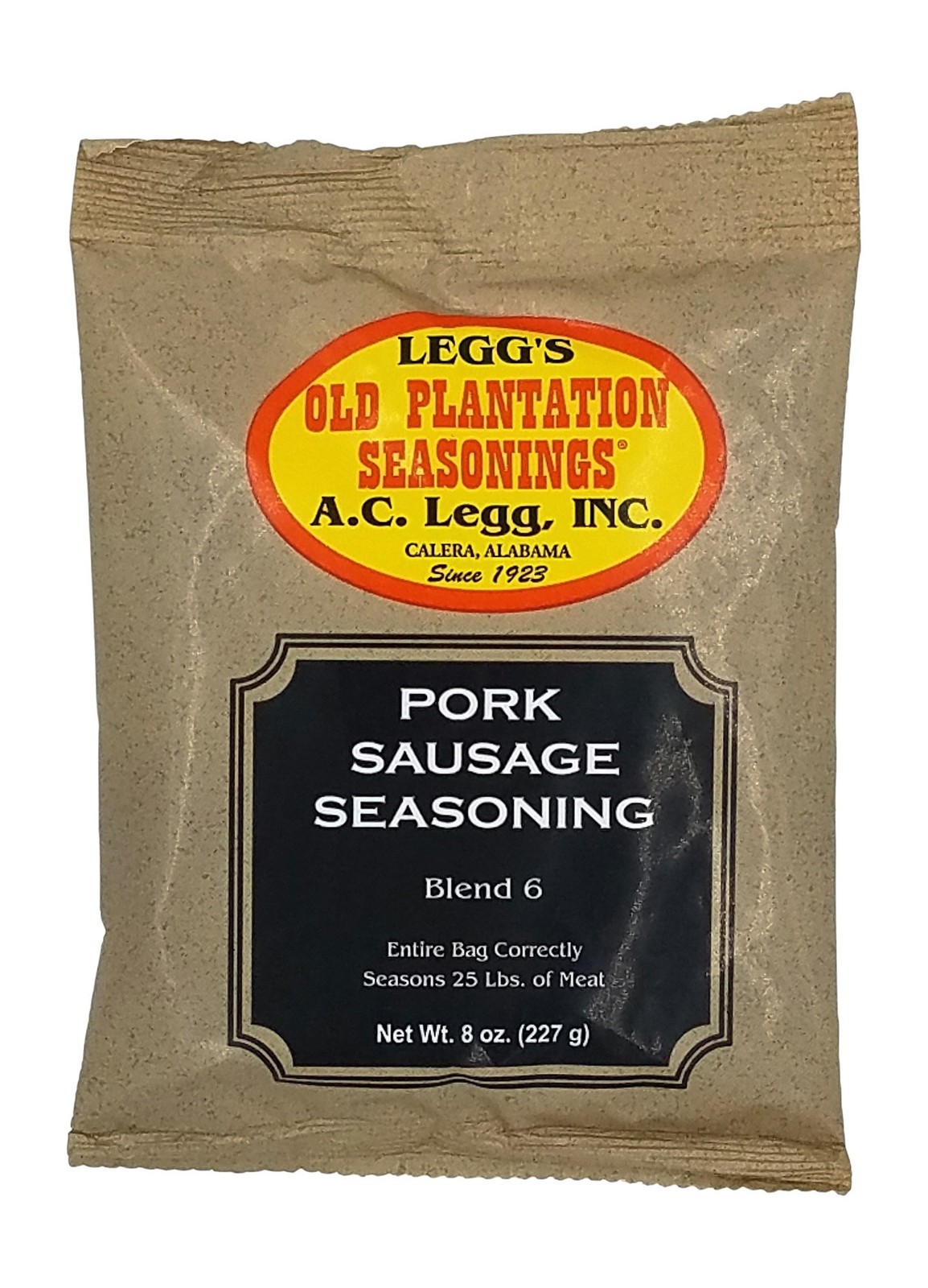 A.C. Legg Old Plantation Seasonings – Pork Sausage 8 Ounce (Pack of 1)