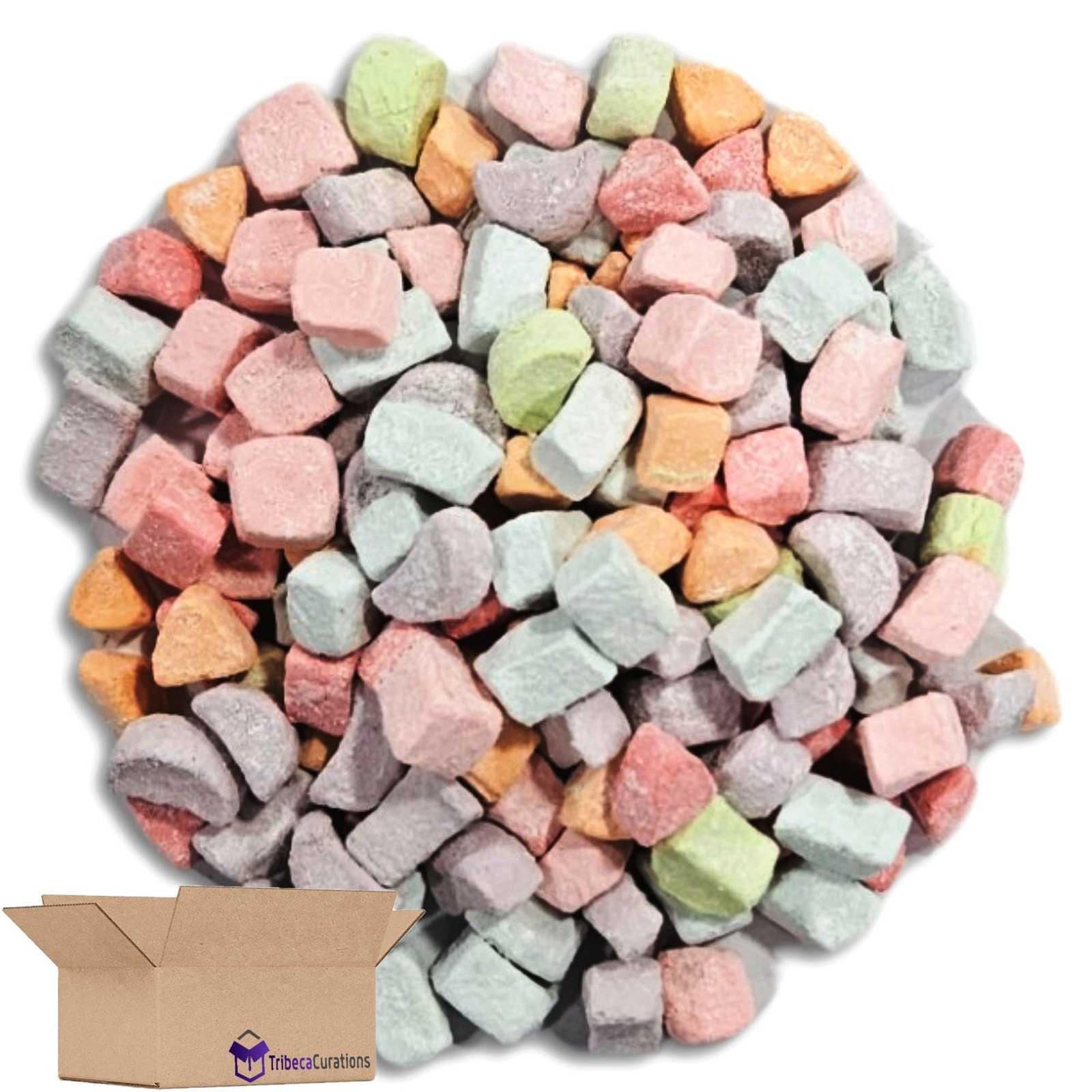Dehydrated Rainbow Mashmallows Bulk Value Pack | 2 Pound Bag