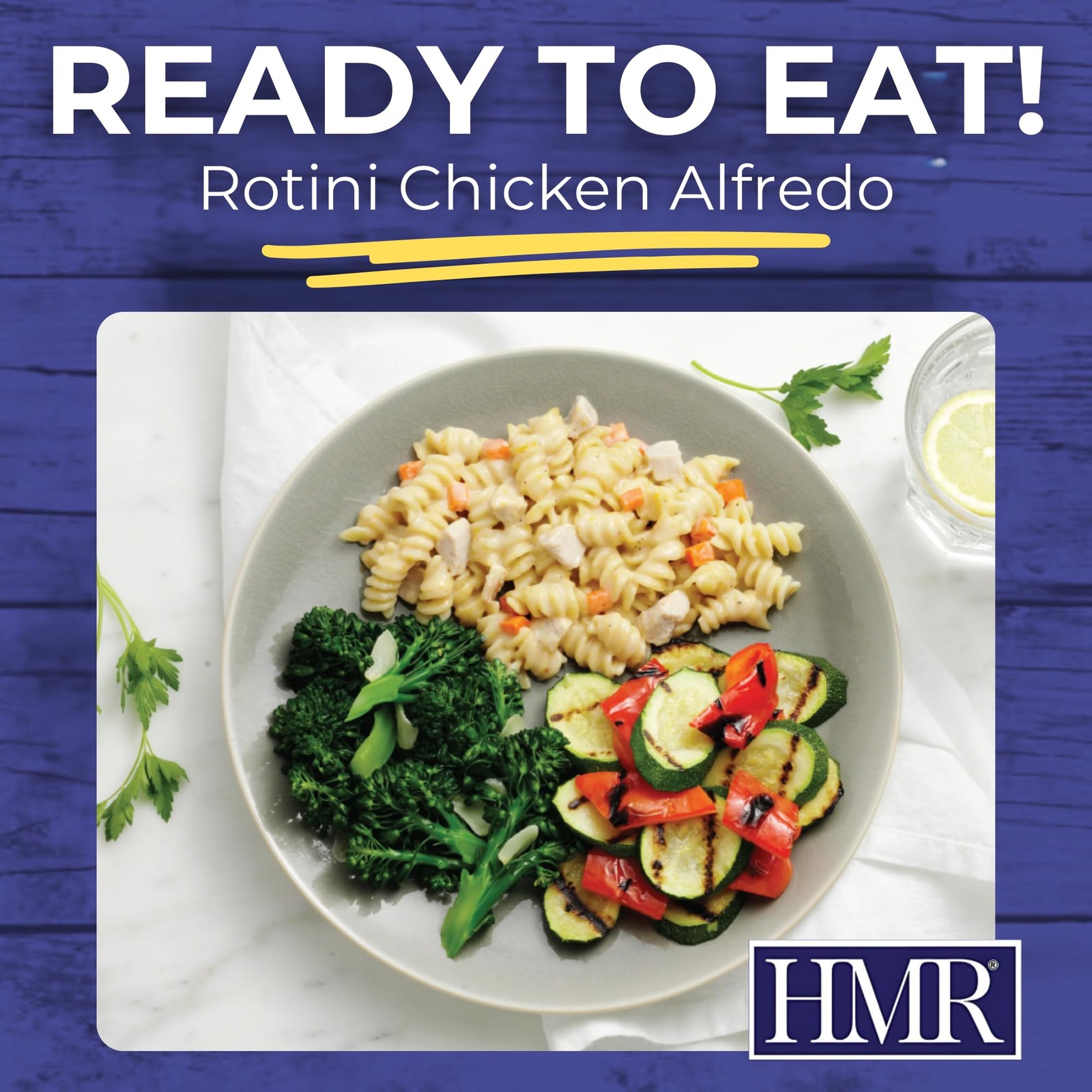 HMR Rotini Chicken Alfredo Entrée | Pre-packaged Lunch or Dinner to Support Heal