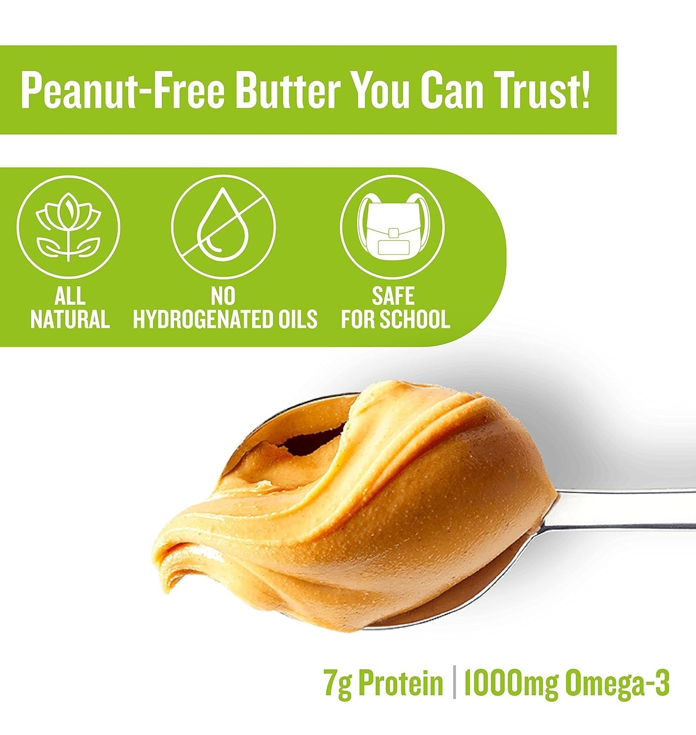 Natural Peanut-Free Creamy Spread – 2 Pack of 4.4lb Jars for Nut Allergy Safety