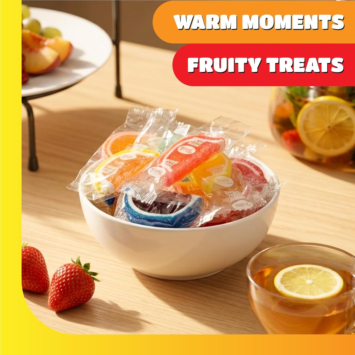 Fruit Slices – 2 Pound Bulk Pack – 60 Count – Jelly Candy – Assorted Flavors