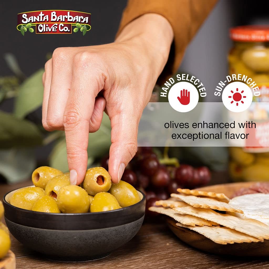 Santa Barbara 3pk Garlic Stuffed, Jalapeno Stuffed & Blue Cheese Stuffed 5oz …