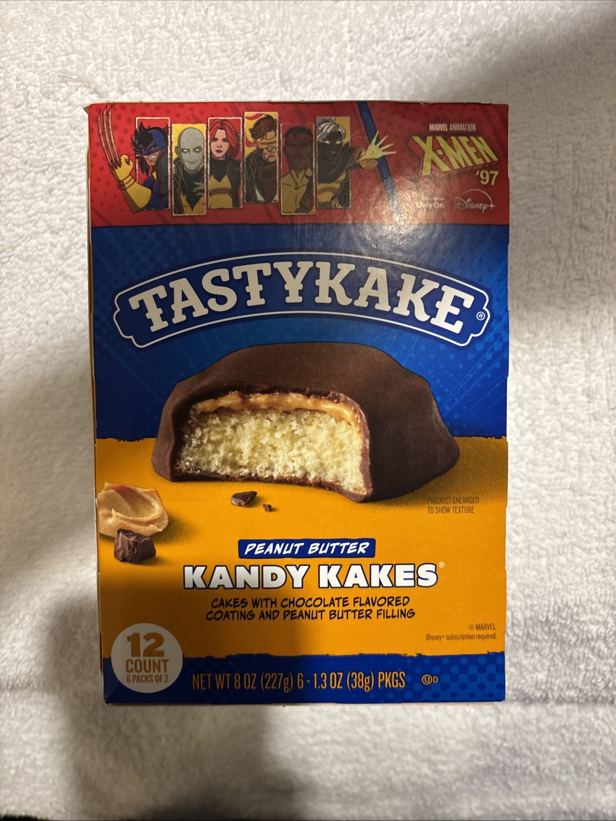 Tastykake Peanut Butter Kandy Kakes Special Edition Marvel X-Men New Sealed