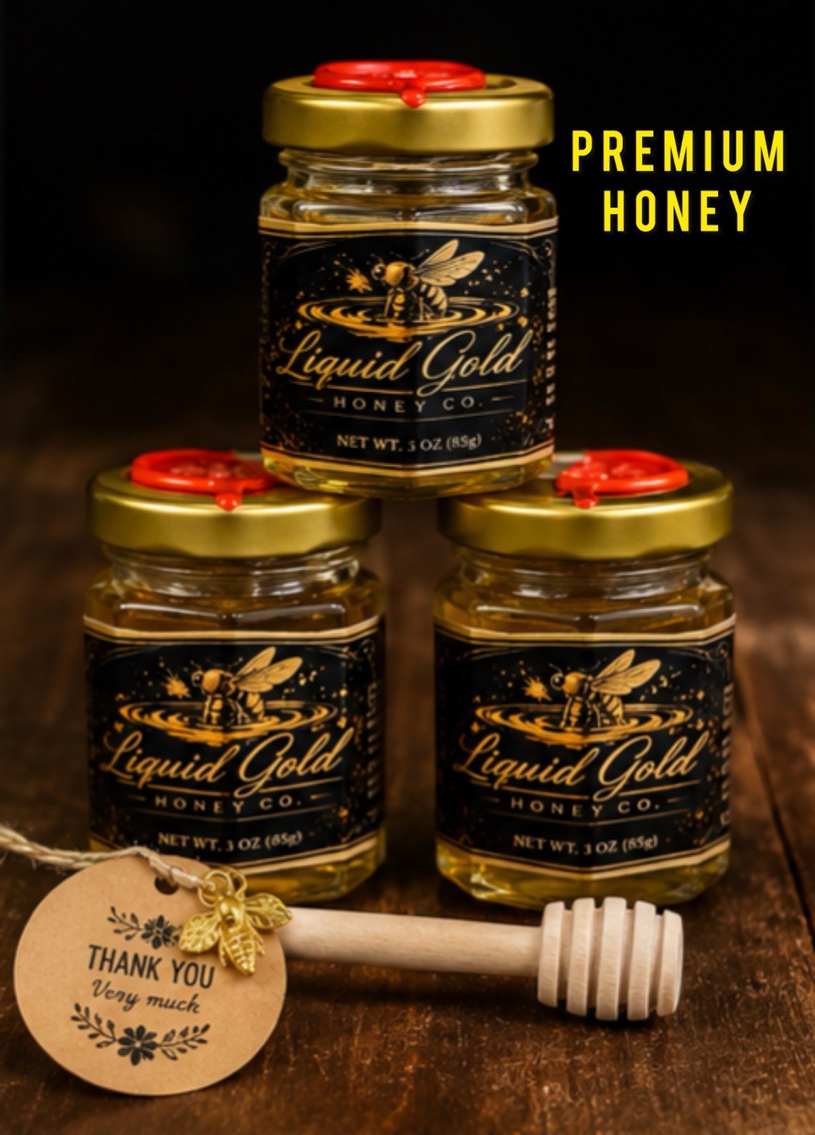 Premium Raw Honey – Arizona Small Batch Unfiltered Natural Honey 3oz