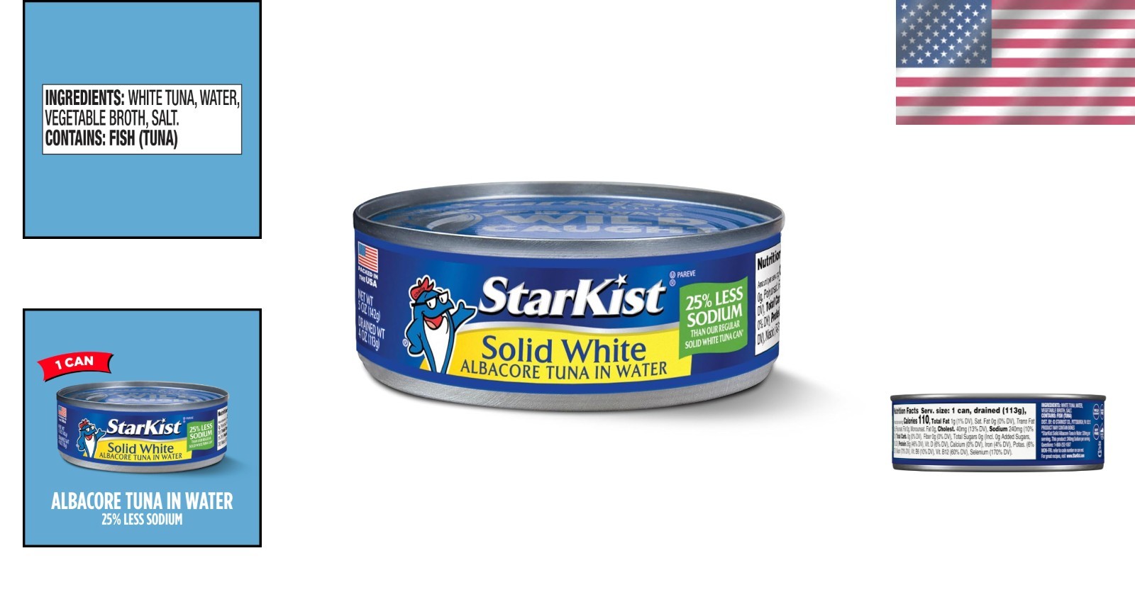 5 oz Low Sodium Solid White Albacore Tuna in Water – Perfect for Quick Meals