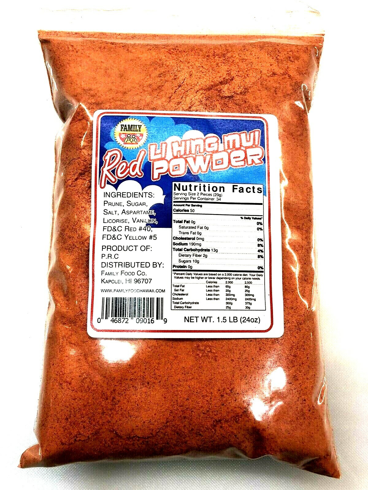🌺1.5 LB (24 oz) LI HING MUI PLUM POWDER JUMBO SIZE FAST SHIPPING – NEW STOCK