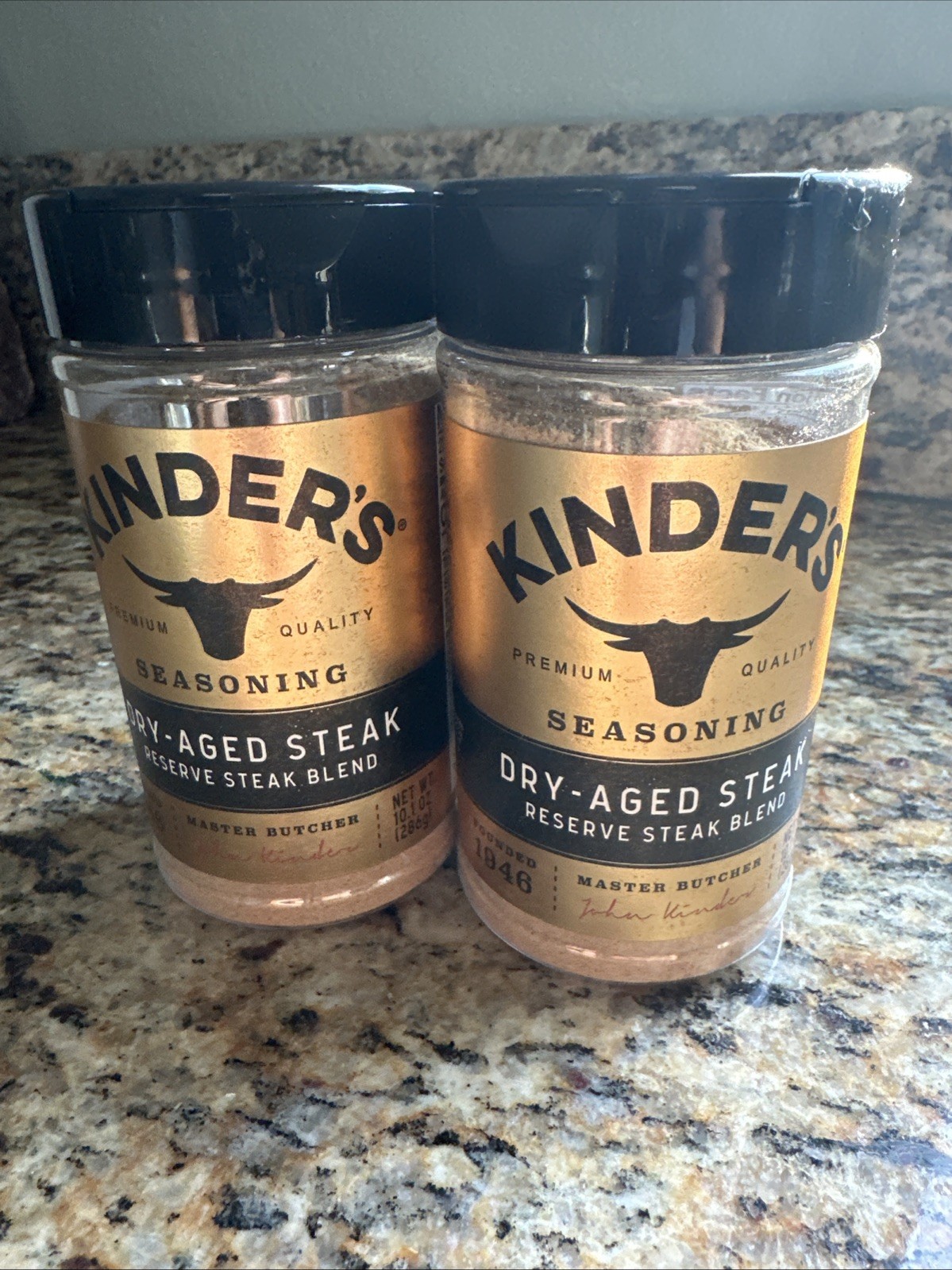 Reserve Blend Dry-Aged Steak Seasoning, 10.1 oz, Kinders, LOT of 2 Fresh 2027