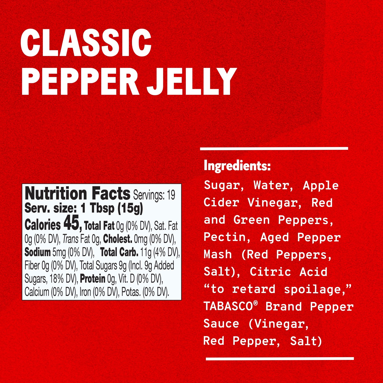 Classic Pepper Jelly Dairy-Free Spice Up Appetizers Medium Heat 10 oz 3 Pack