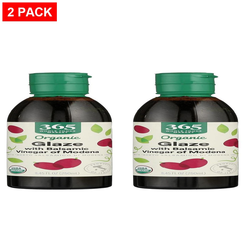 Whole Foods Market, Organic Balsamic Glaze, 8.45 Fz – Pack Of 2