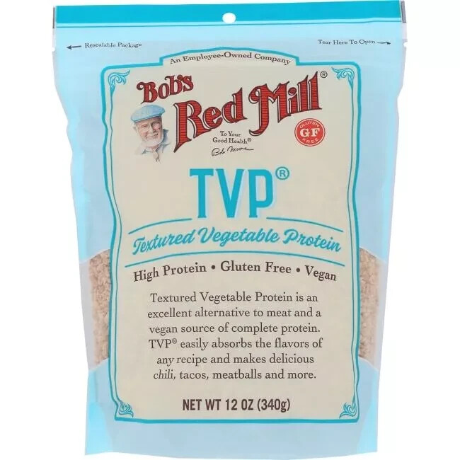 Bob’s Red Mill Tvp Textured Vegetable Protein 12 oz Pkg – vegan meat substitute