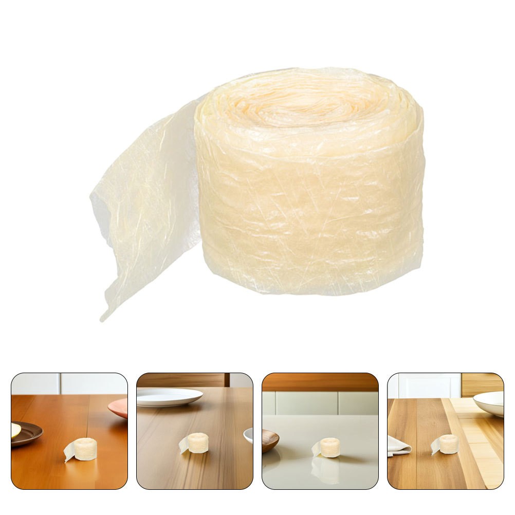 2Pcs Reusable Collagen Sausage Making Tubes Beige for Ham Sausages and Hot Dogs