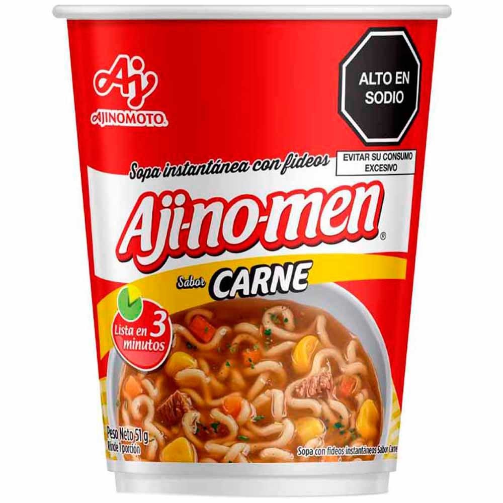 Aji-no-men – sabor – Carne – 51 .gr – Pack X 2