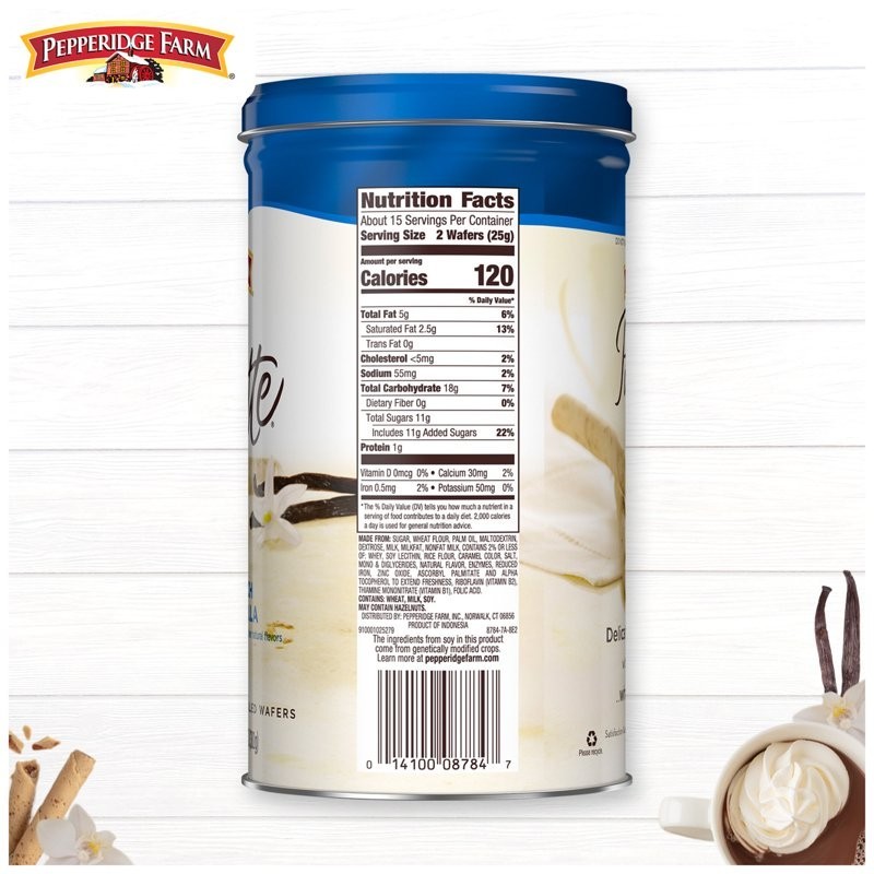 Pepperidge Farm Pirouette Cookies, French Vanilla Crème Filled Wafers, 13.5 oz