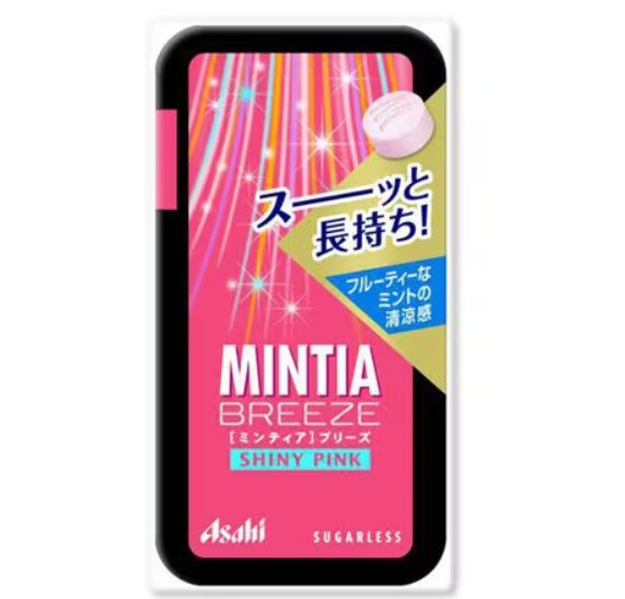 Asahi Mintia Breeze Shiny Pink sugarless 30 tablets from Japan