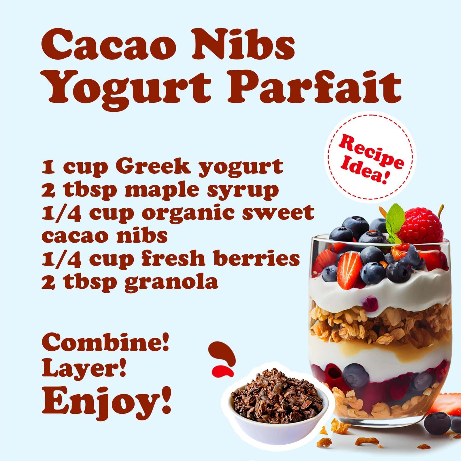 Organic Sweet Cacao Nibs – Non-GMO, Kosher, Lightly Sweetened with Coconut Sugar