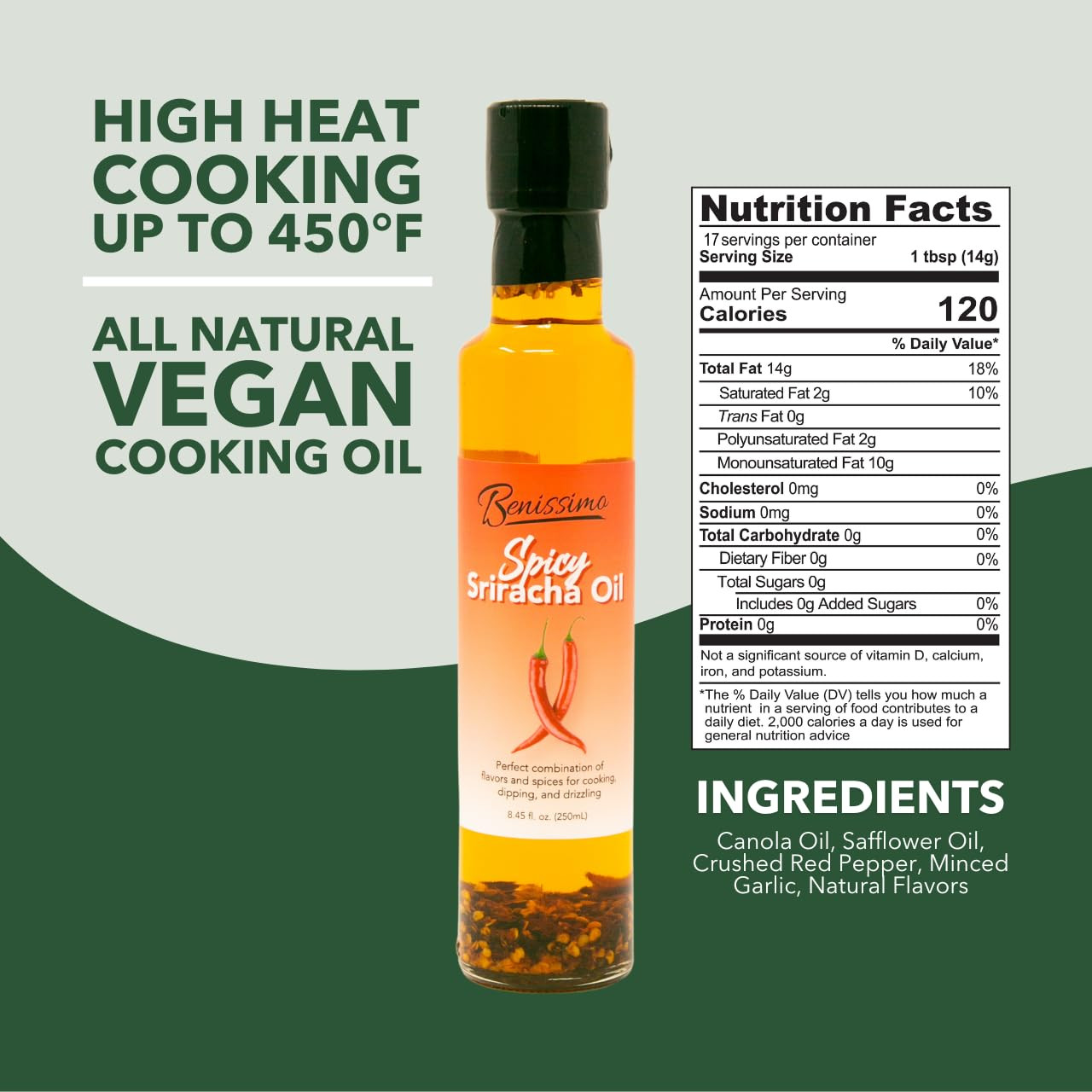 Spicy Sriracha Herb-Infused Oil – All Natural Gourmet Cooking Oil