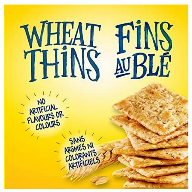 Wheat Thins Vegetable Thins 40% Less Fat Crackers, 180g (4 Pack)