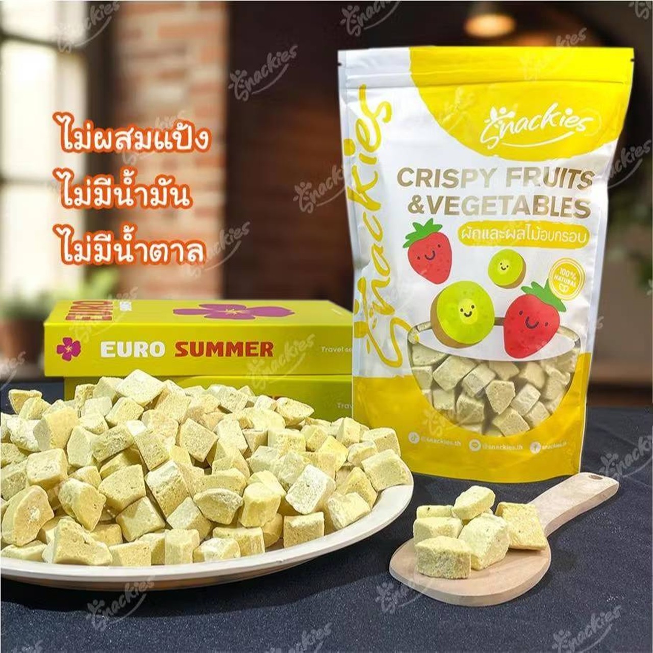 500g Premium Freeze Dried Durian Cubes 100% Monthong Thai Fruit Snack No Sugar A