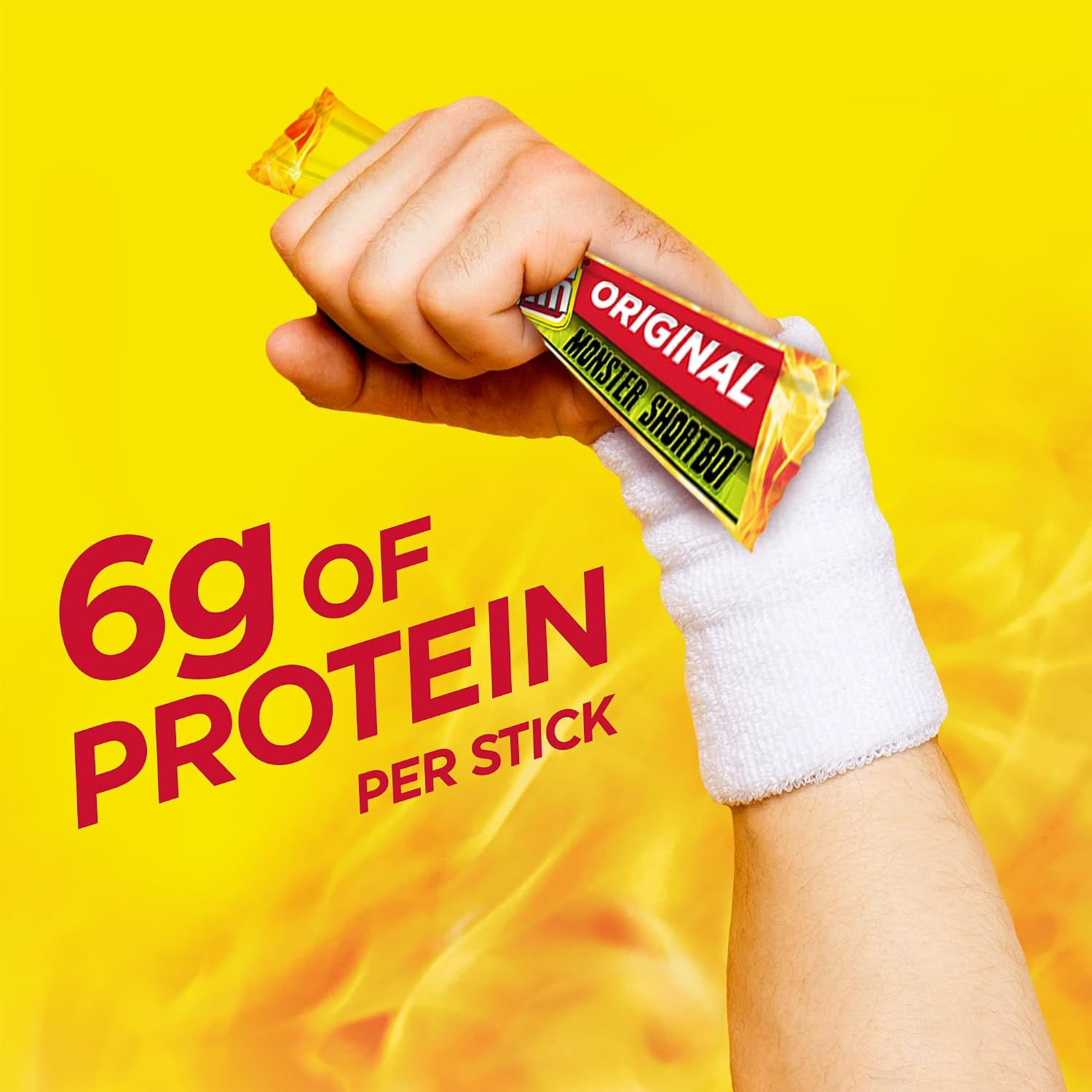 Monster Shortboi Smoked Meat Sticks, Original Flavor, 6G Protein per Stick, Snac