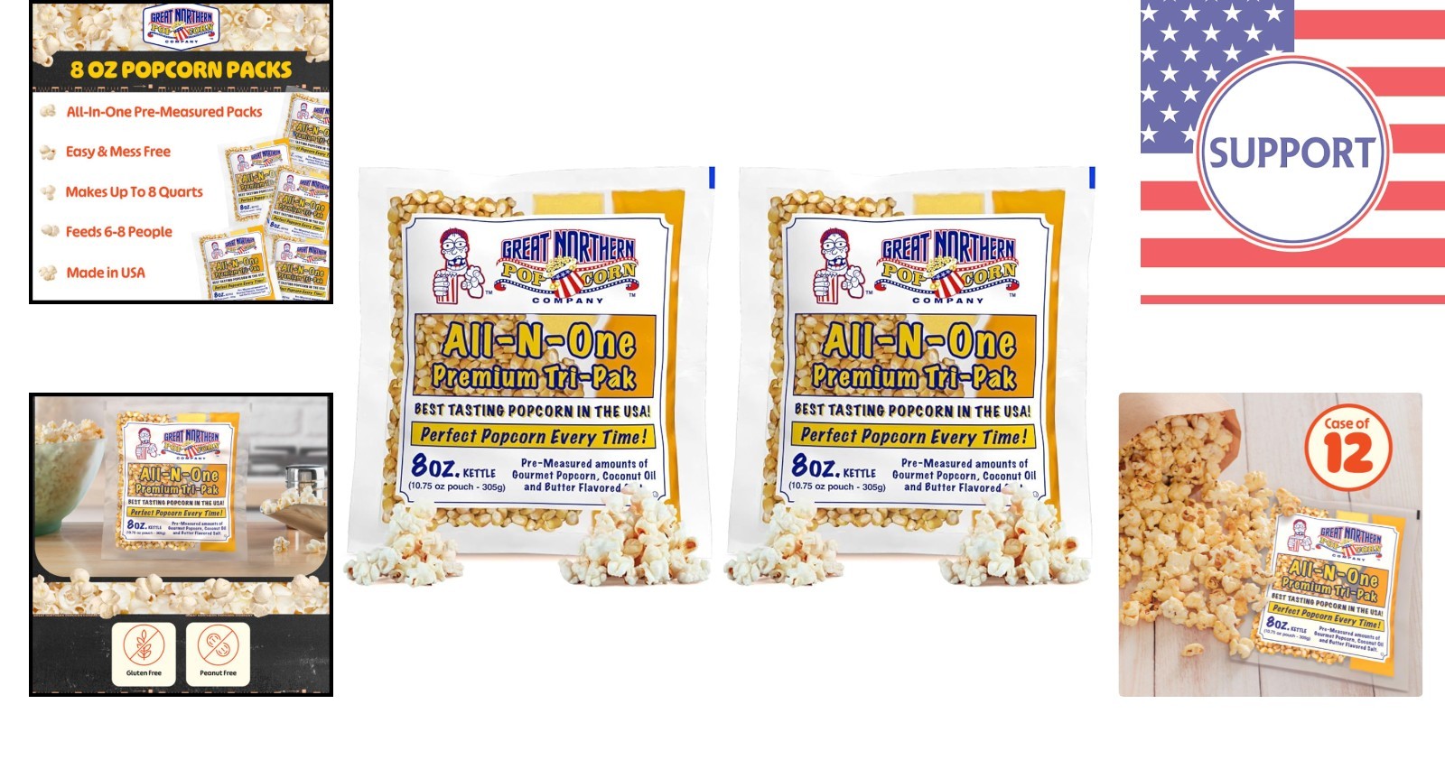 All-in-One Popcorn Treats – 8-Ounce Pack of 24 for Effortless Gourmet Snacking