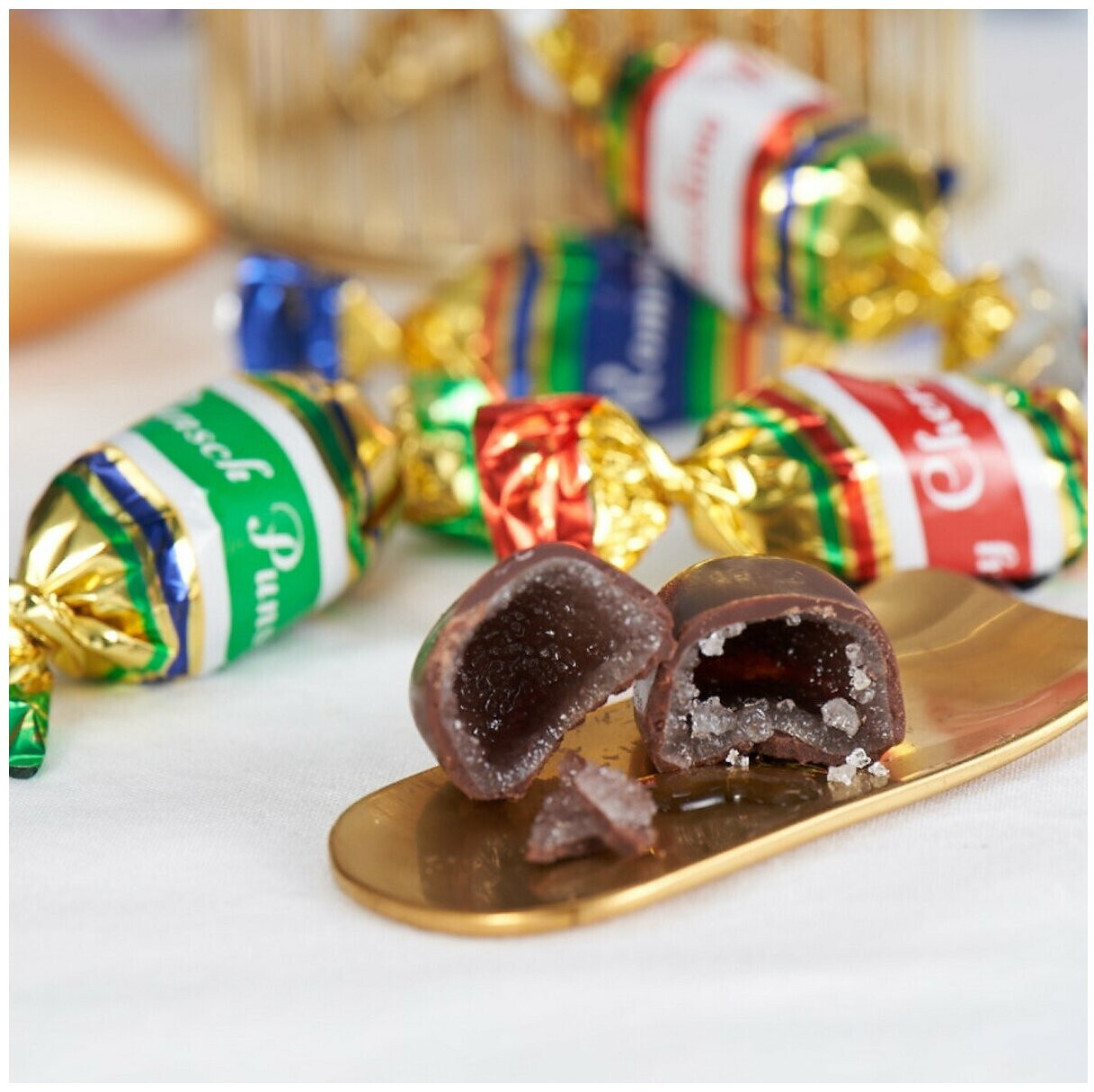 FAZER LIQUEUR FILLS Rum Punch Cherry Brandy Alcohol Filled Chocolate Candy