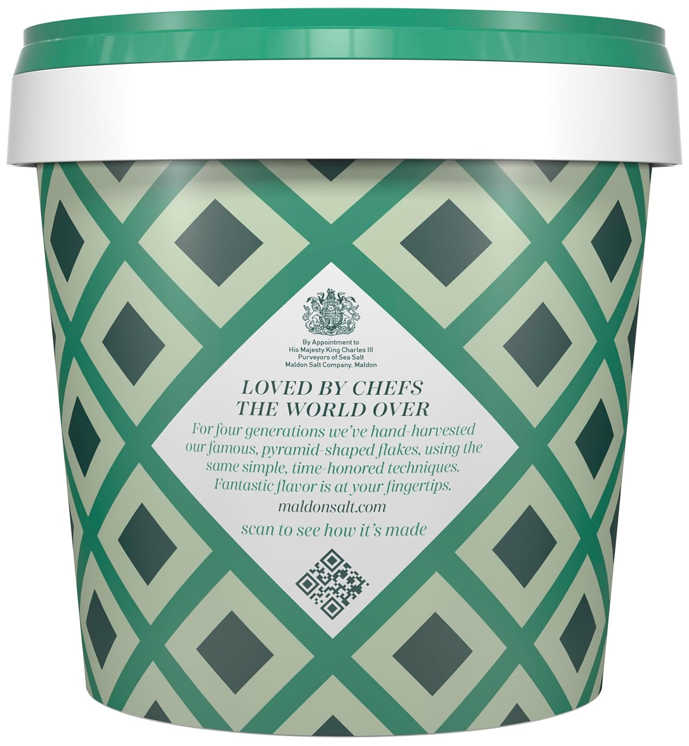 Maldon Salt, Sea Salt Flakes, 20 Oz (570 G), Resealable Tub – Kosher, Natural, U