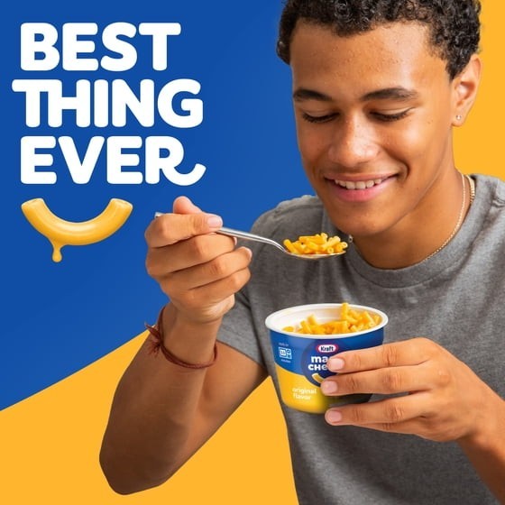 Kraft Original Mac N Cheese Macaroni and Cheese Cups Easy Microwavable Dinner, 8
