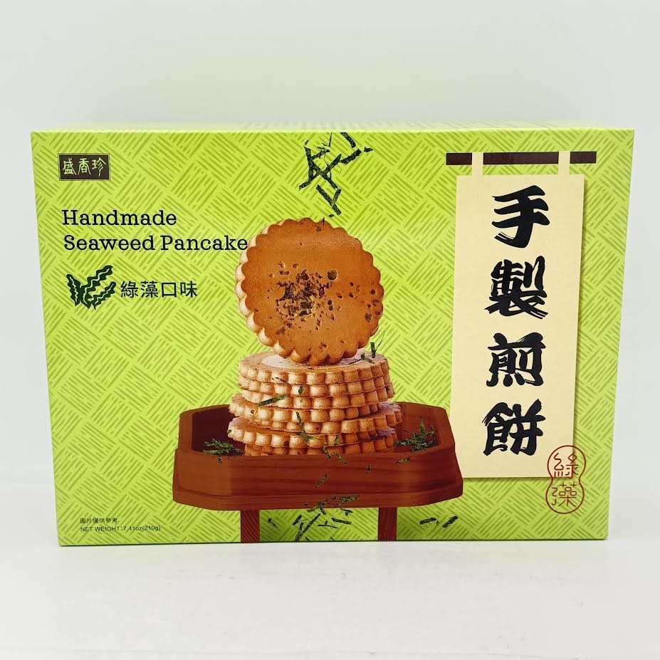 Taiwan Handmade Seaweed Pancake 210g 绿藻口味手制煎饼