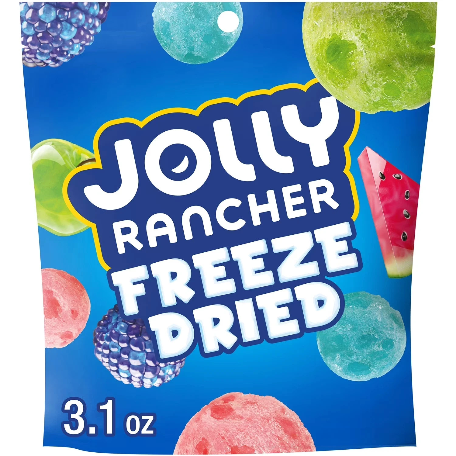 JOLLY RANCHER Freeze Dried Original Fruit Flavored Candy Bag, 3.1 oz