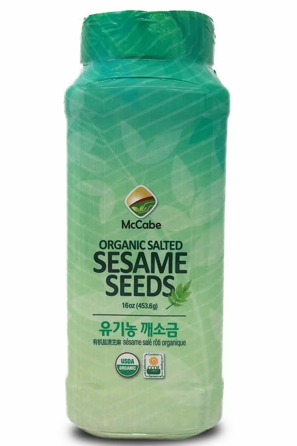 McCabe ORGANIC Salted Sesame, 16oz, USDA & CCOF Organic Certified