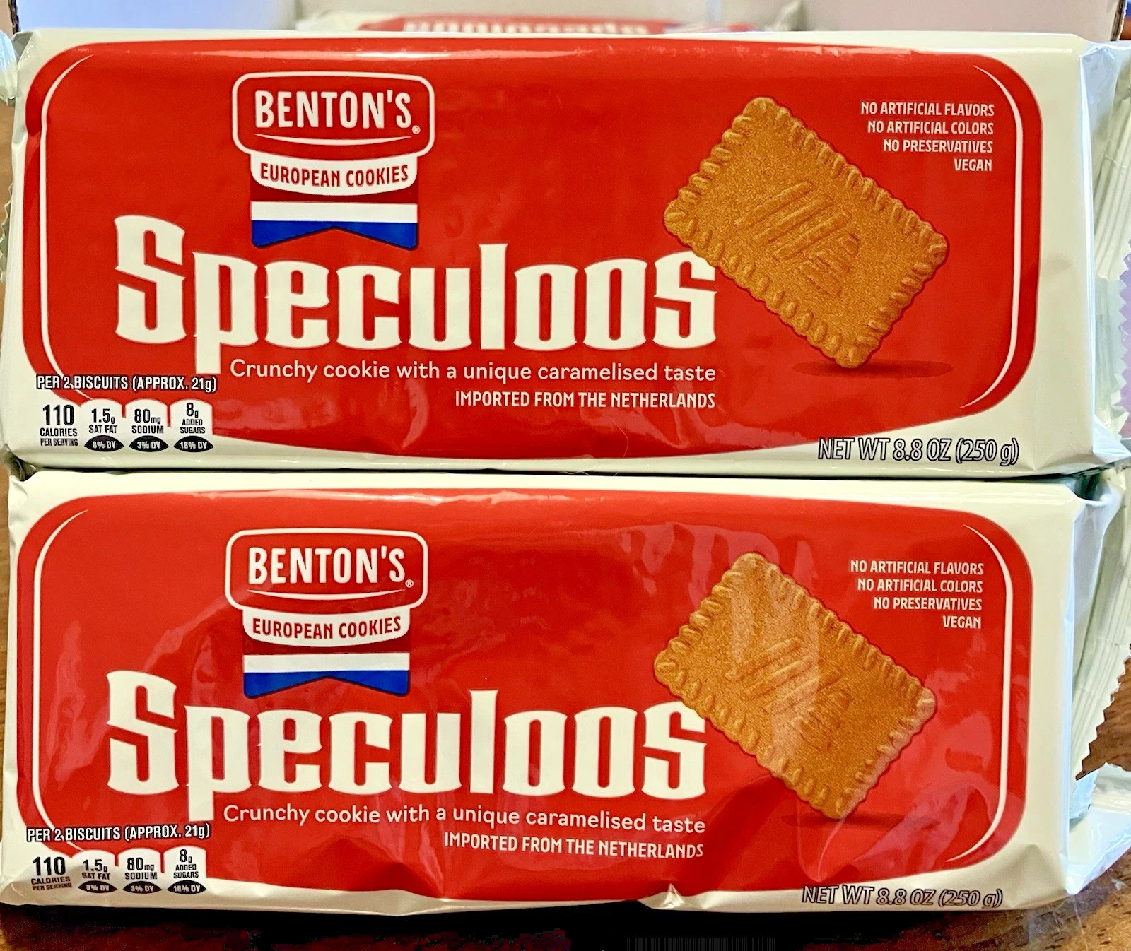 Benton’s European Cookies Speculoos 8.8oz 250g (2 Bags) from The Netherlands
