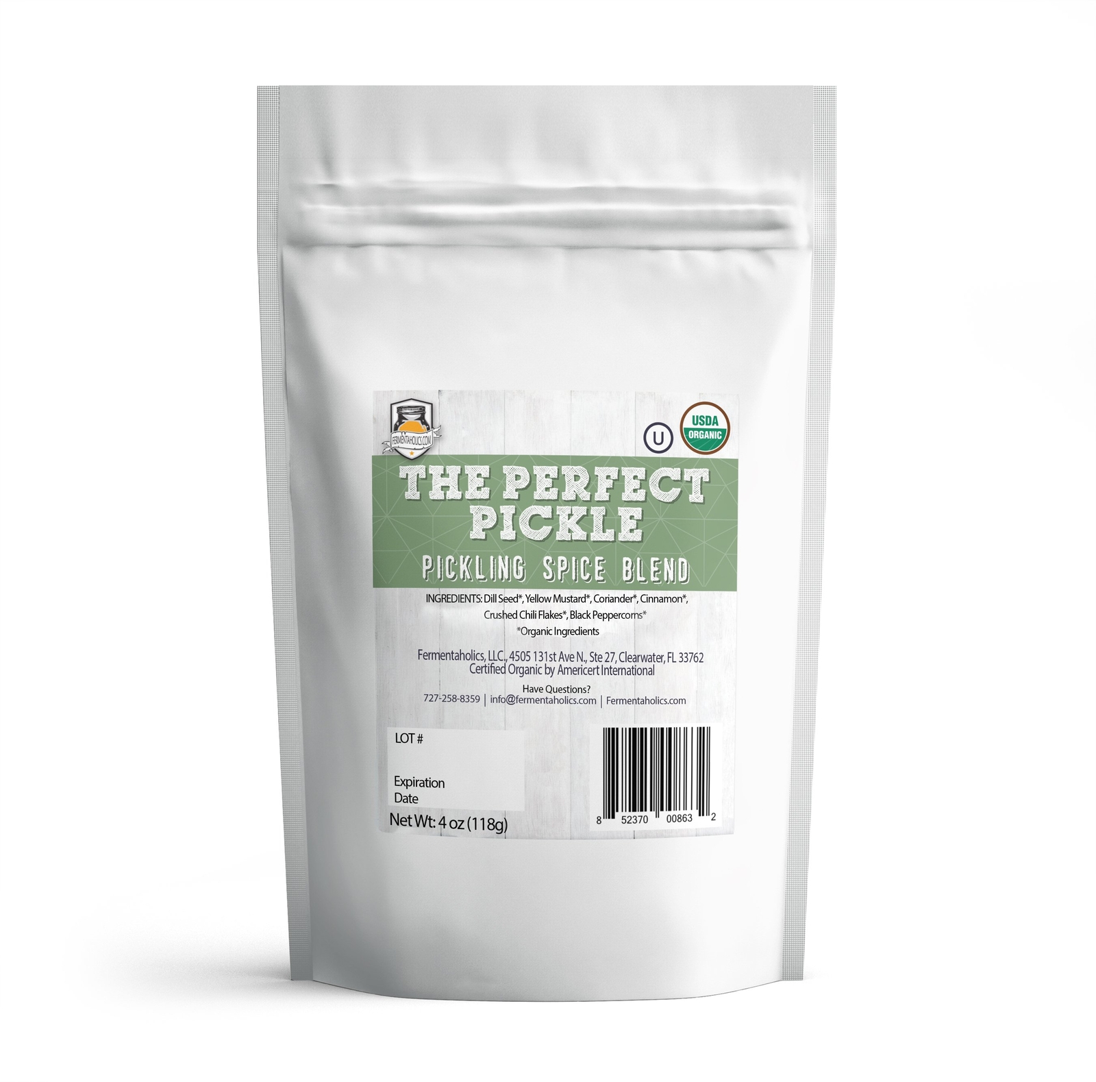 Fermentaholics Pickling Spice 4 oz. Perfect for Making Homemade Pickles