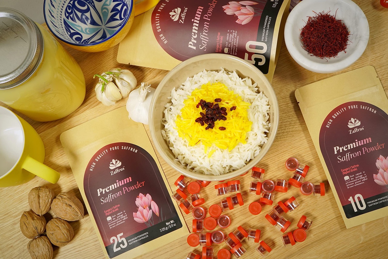 – Premium Saffron Powder for Cooking, Athletes, Specialty Drinks Fans – Pack …