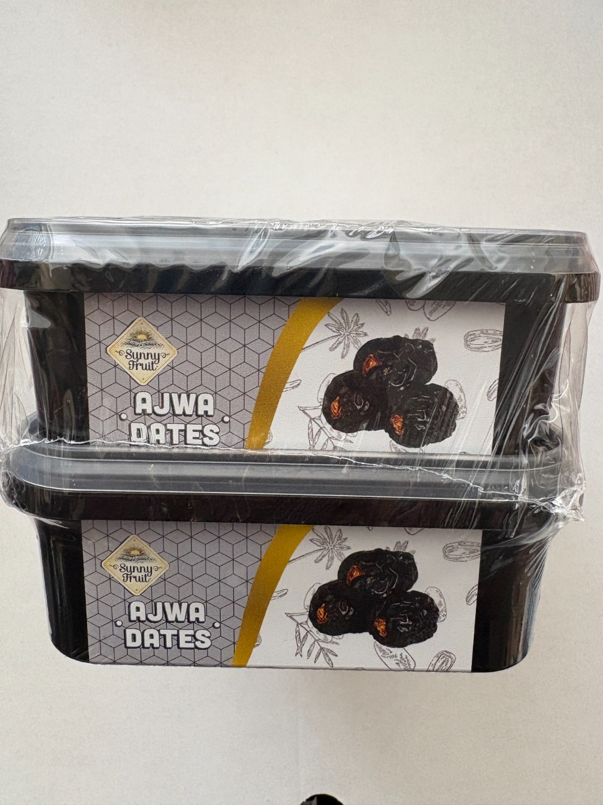 AJWA Dates Premium Quality 2 p Fruit AJWA Dates – 2 Boxes – Total 28.2 Oz – 800g