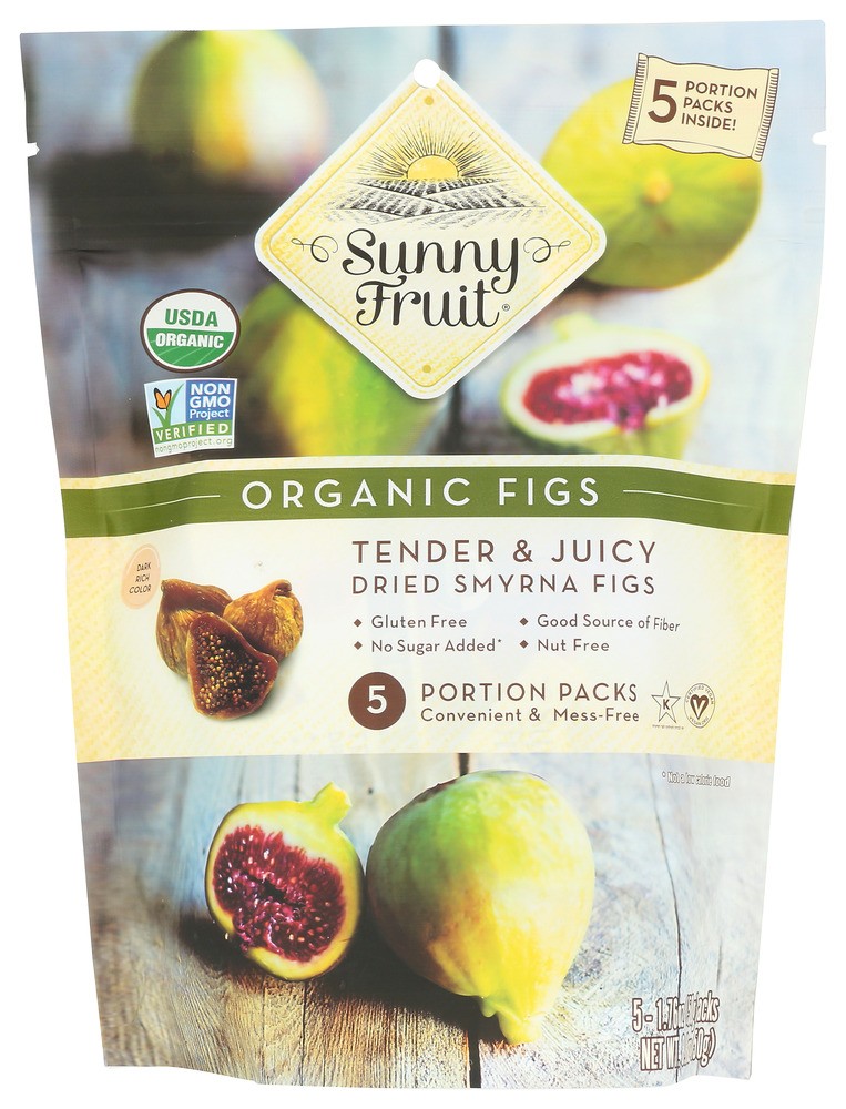 (Pack of 6) Sunny Fruit Dried Fruit Fig Packs 8.8 Oz