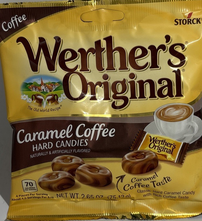 Werther’s Original Coffee Caramel Hard Candies 1ea 2.65oz Bag-Brand New-SHIP24HR