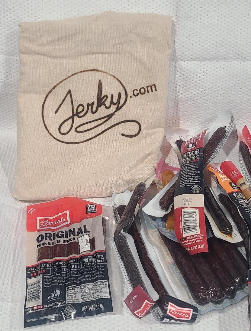 Jerky Gift Basket for Men – 26pc Jerky Variety Pack of Beef, Pork Turkey BB 8/24