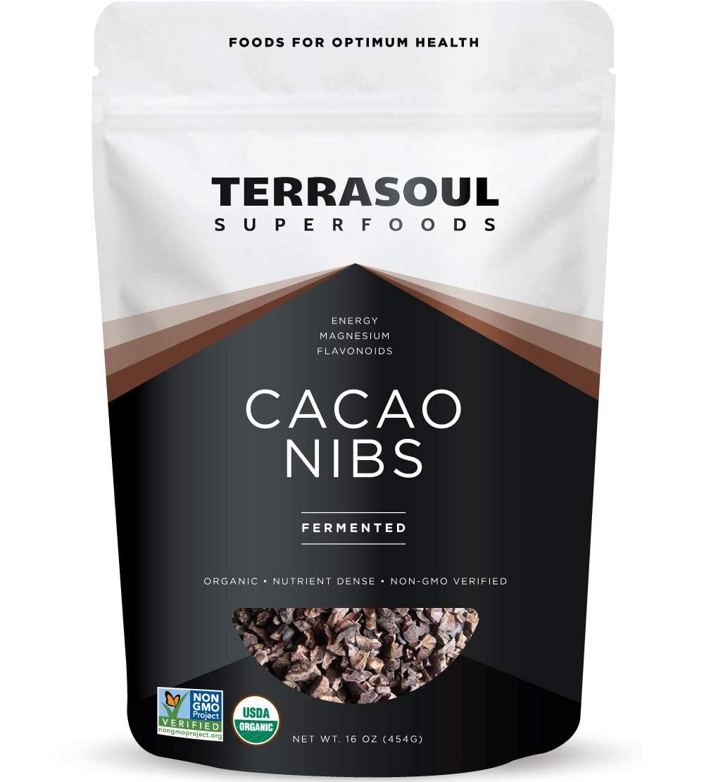 Terrasoul Superfoods Raw Organic Cacao Nibs, 2 Lbs 2 Pack – Raw | Keto | Vegan
